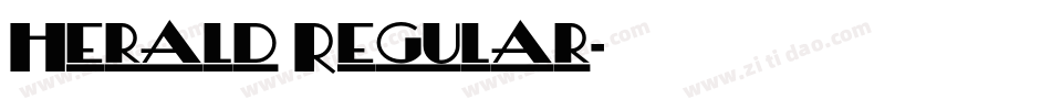Herald Regular字体转换